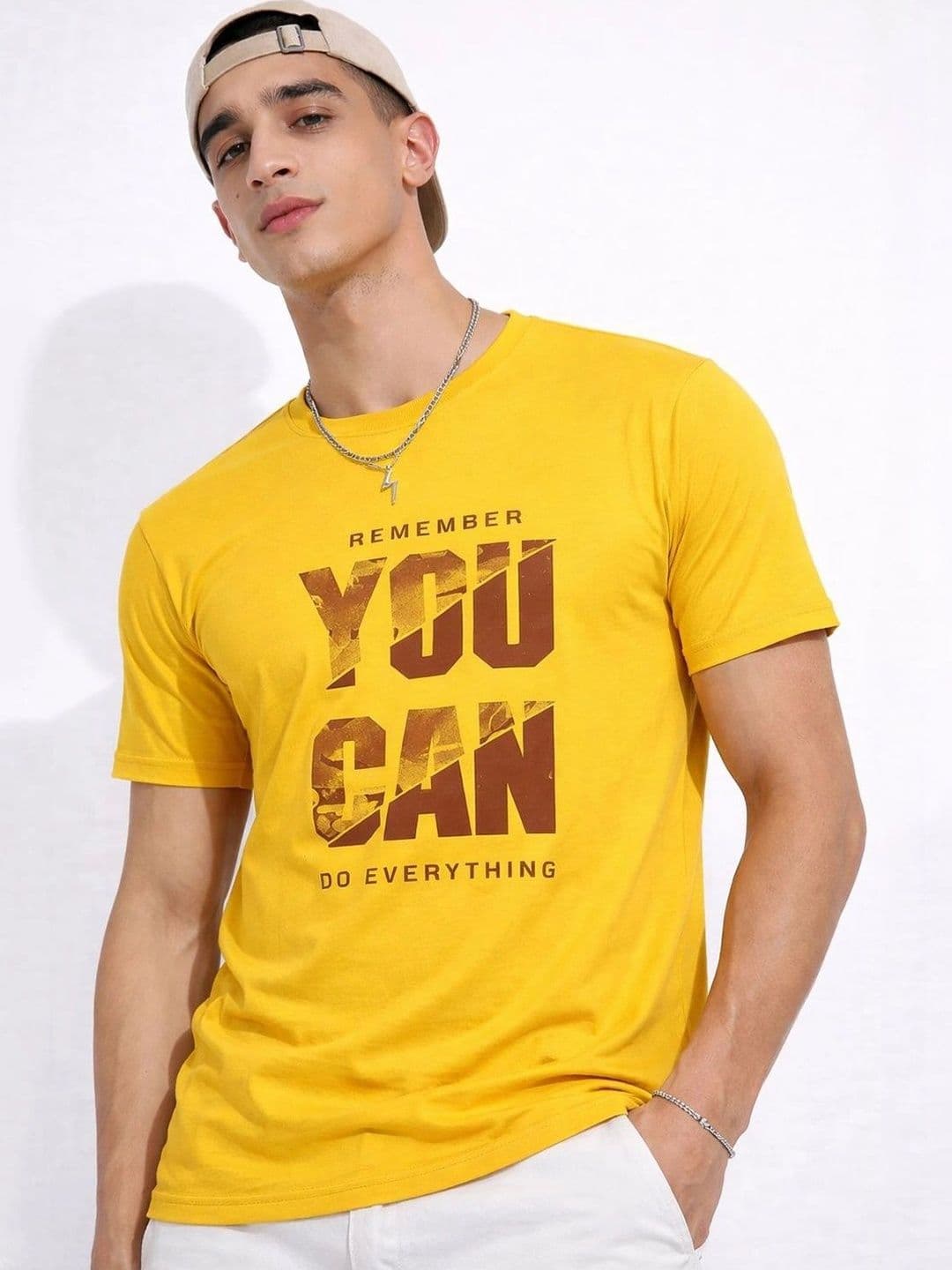Klub Fox Men Printed Round Neck Cotton Tshirt - view 1