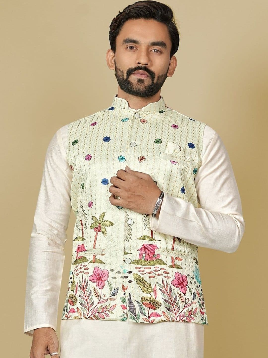 ELYXAROSE Men Open Front Jacket - view 1