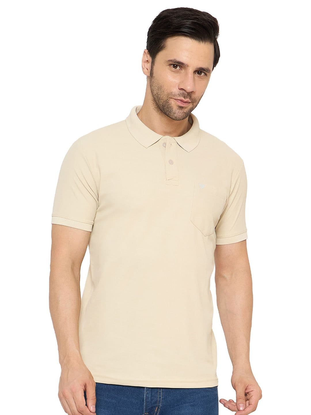 NEVA Men Solid Polo Collar Regular Fit T-Shirt - view 1