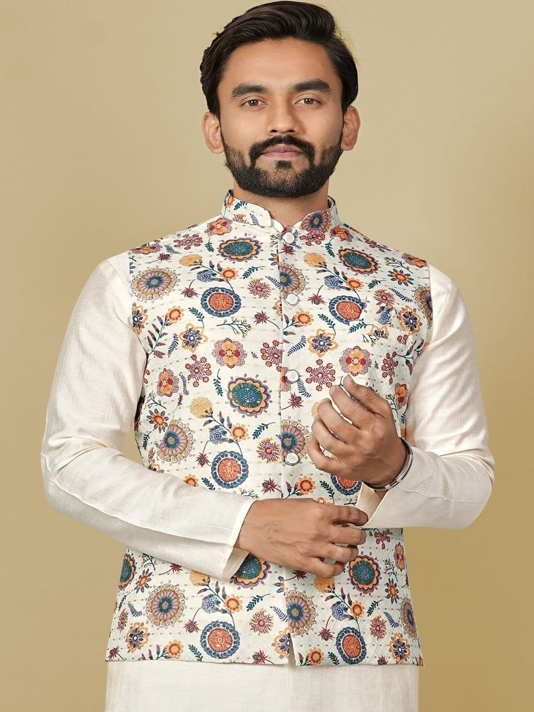 ELYXAROSE Men Floral Tailored Jacket - view 1