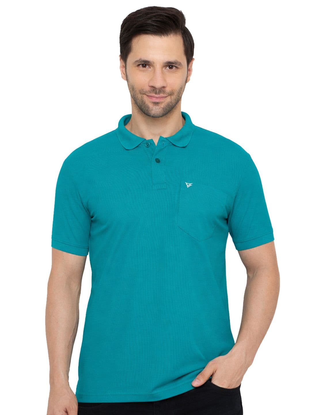 NEVA Men Solid Polo Collar Regular Fit T-Shirt - view 1
