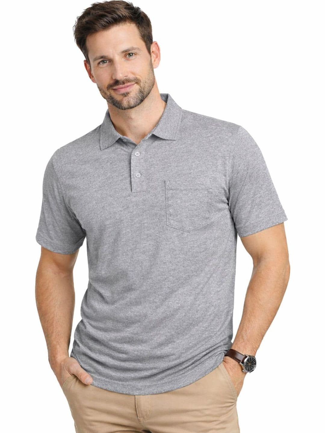Peerless Wear Men Polo Collar Pockets T-shirt - view 1