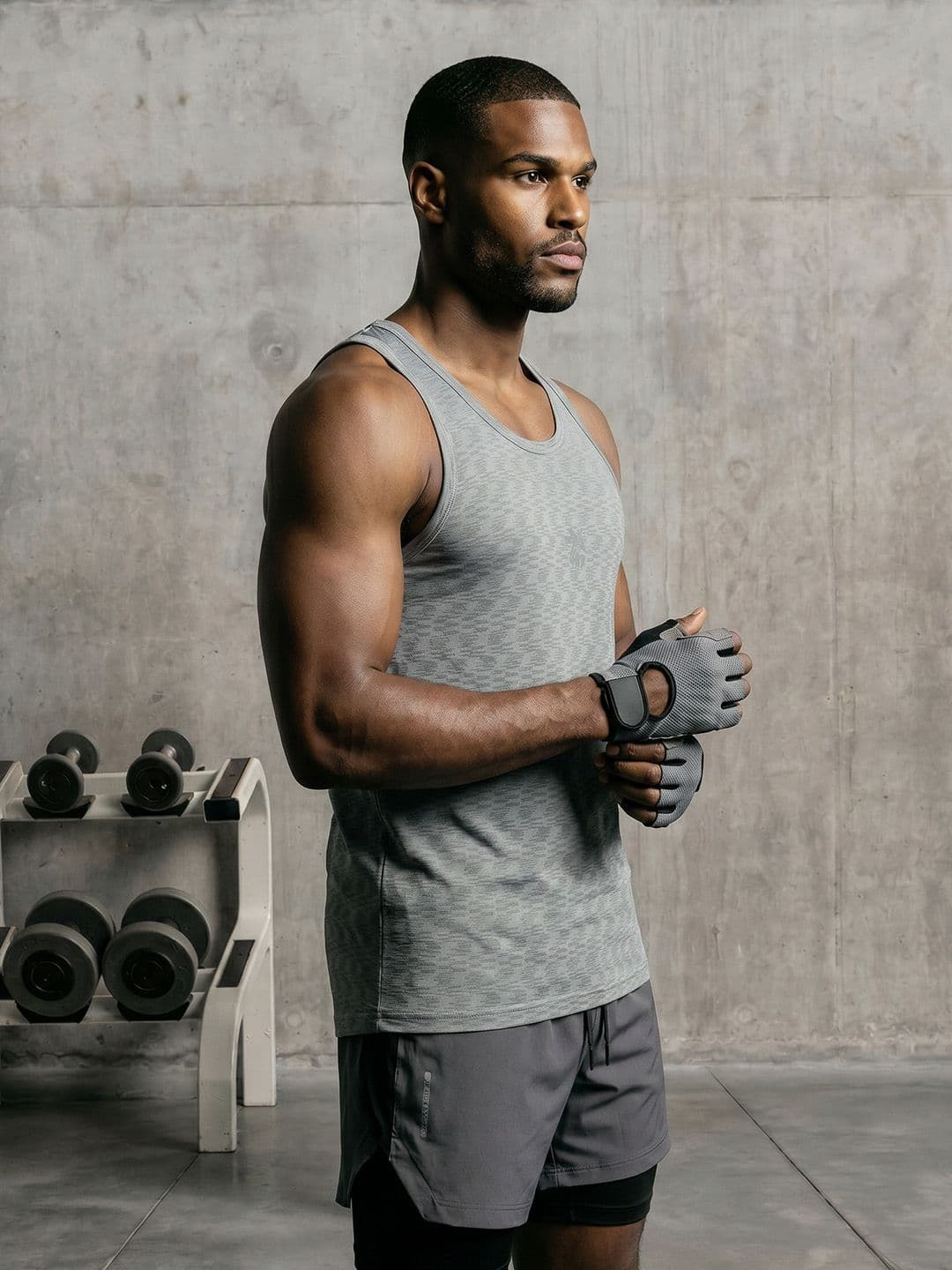 HRX by Hrithik Roshan Self Design Rapid Dry Training T-shirt - view 1