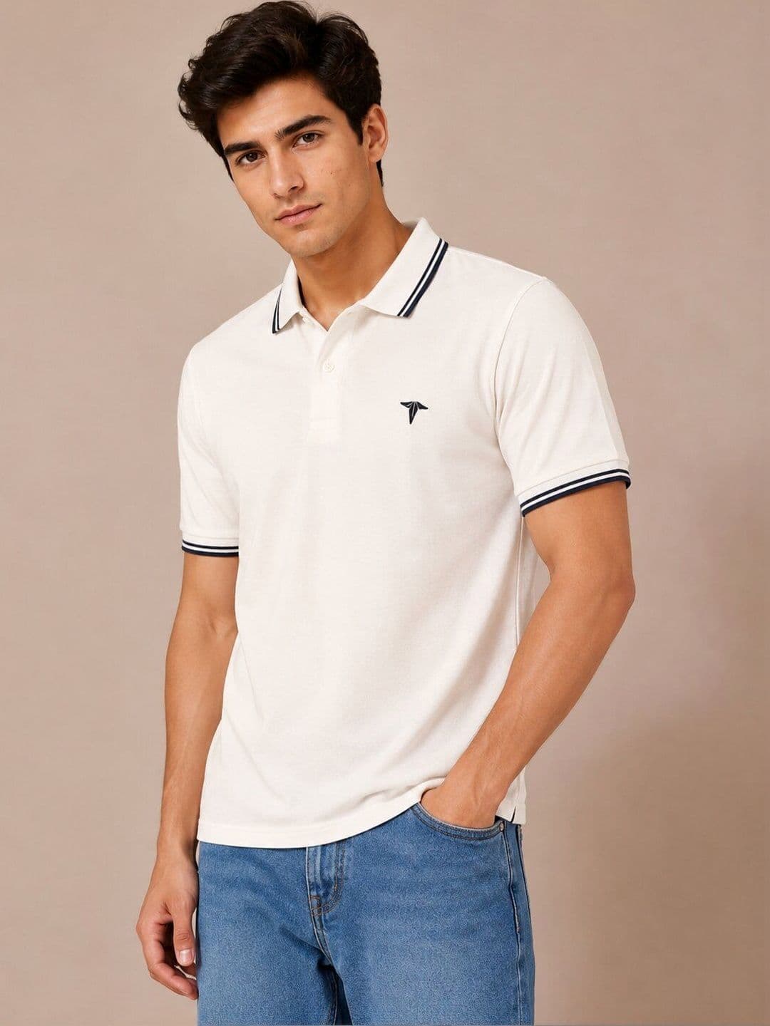 Moda Rapido Men Brand Logo Polo Collar T-shirt - view 1