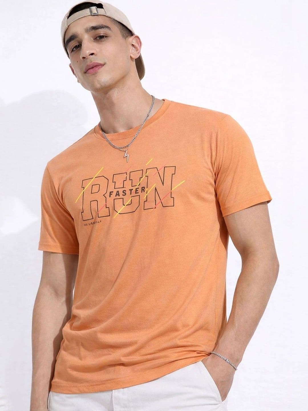 Klub Fox Men Printed Round Neck Cotton Tshirt - view 1