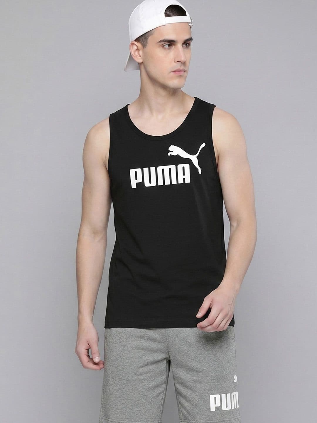 Puma Brand Logo Printed Pure Cotton T-shirt - view 1