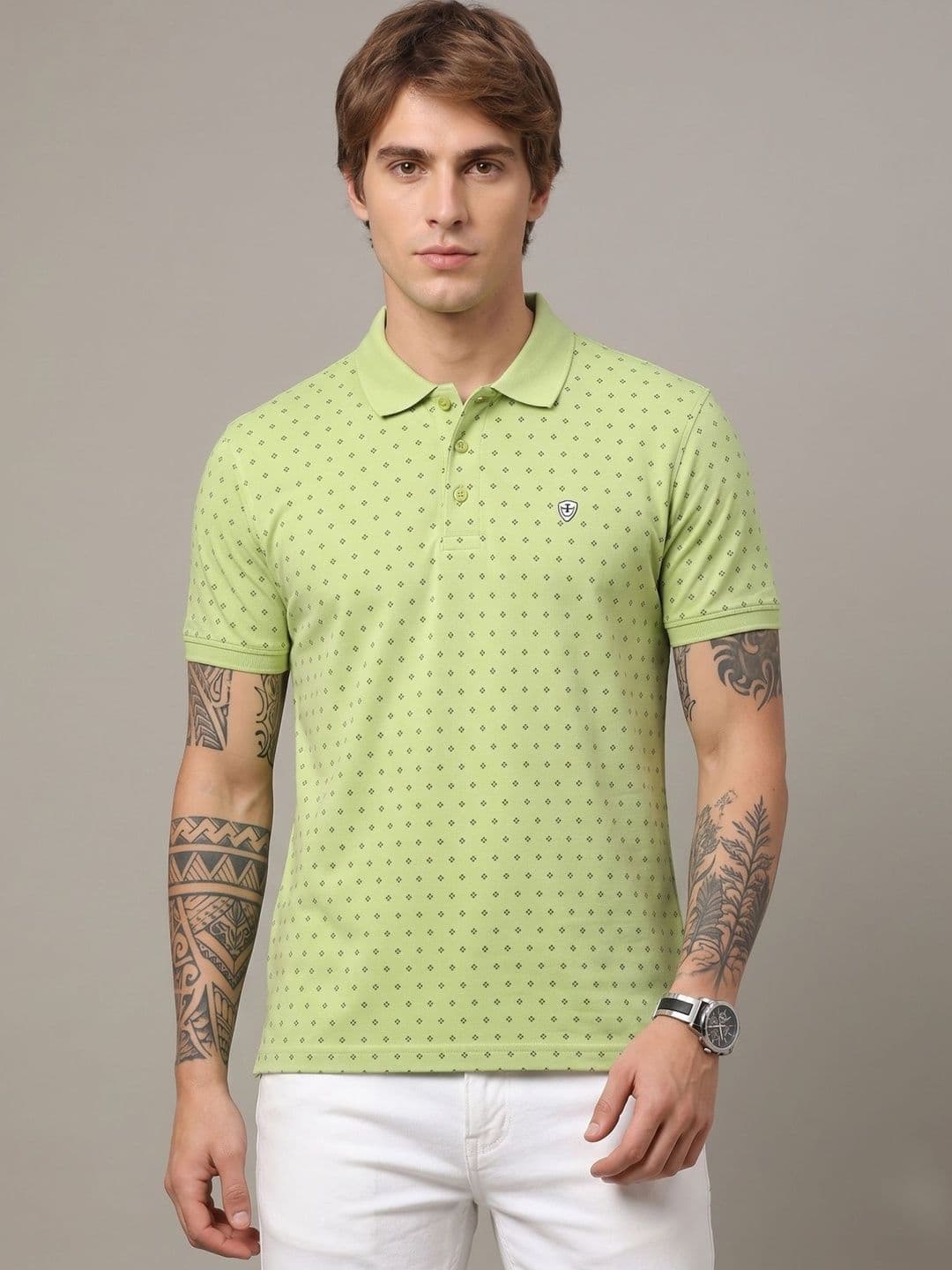 SANDPIPER Men Printed Polo Collar T-shirt - view 1