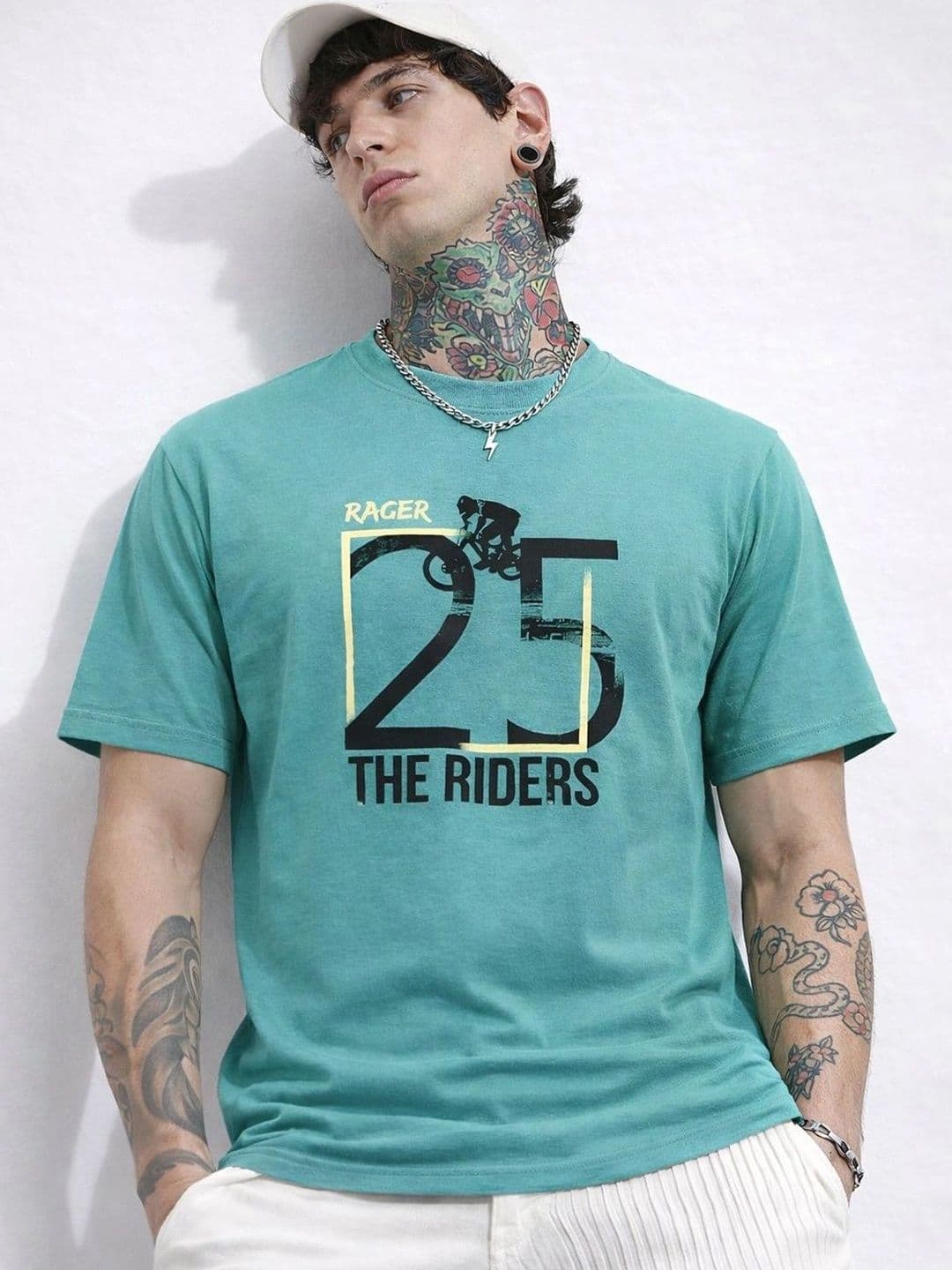 Klub Fox Men Printed Round Neck Cotton Tshirt - view 1