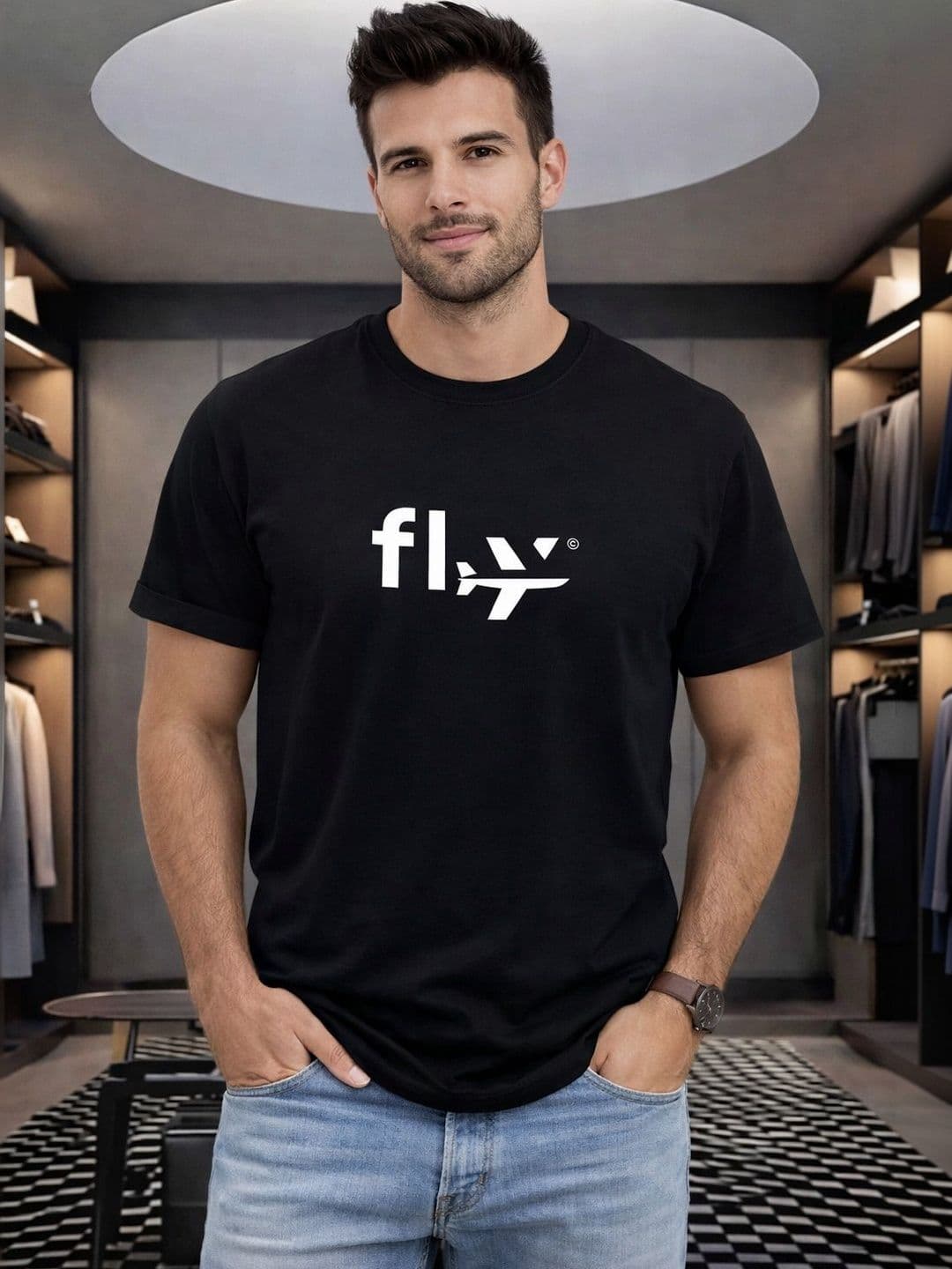FARICON Men Typography Printed T-shirt - view 1