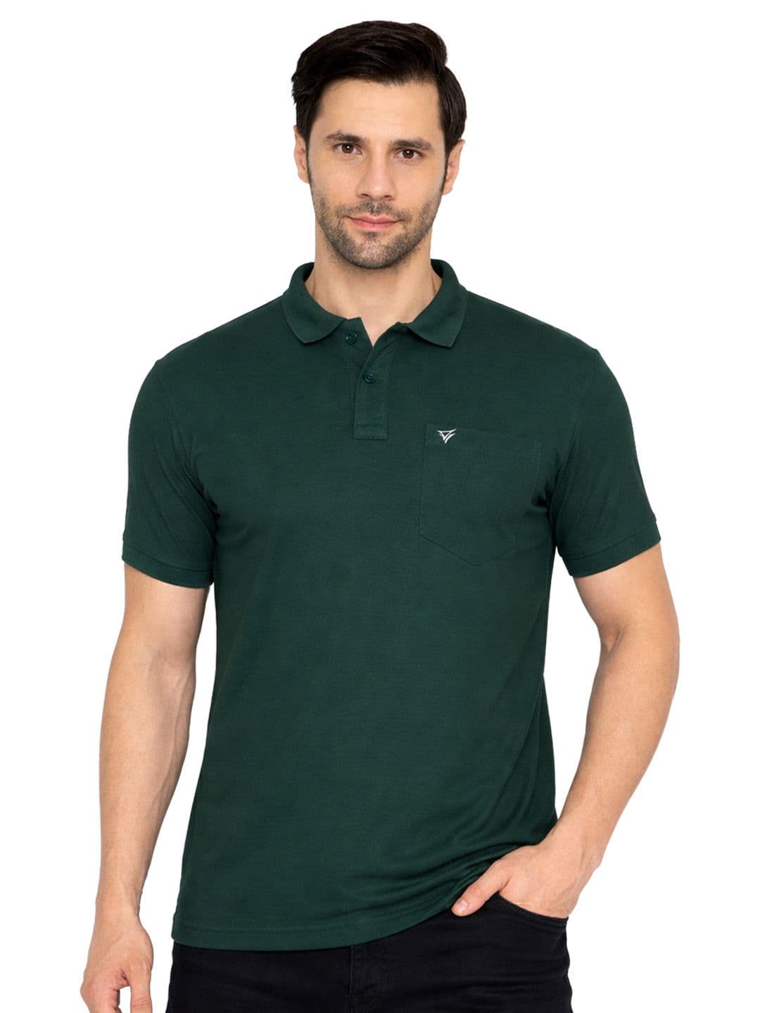 NEVA Men Solid Polo Collar Regular Fit T-Shirt - view 1