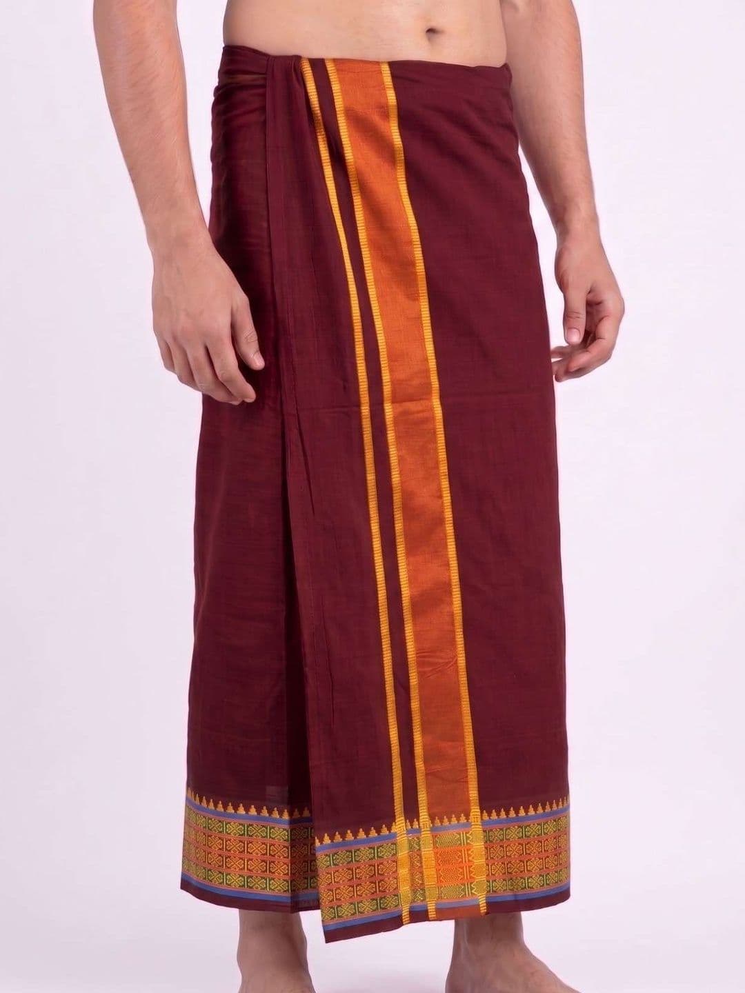 Hornbill Enterprises Men Cotton Blend Dhoti Dhotis - view 1