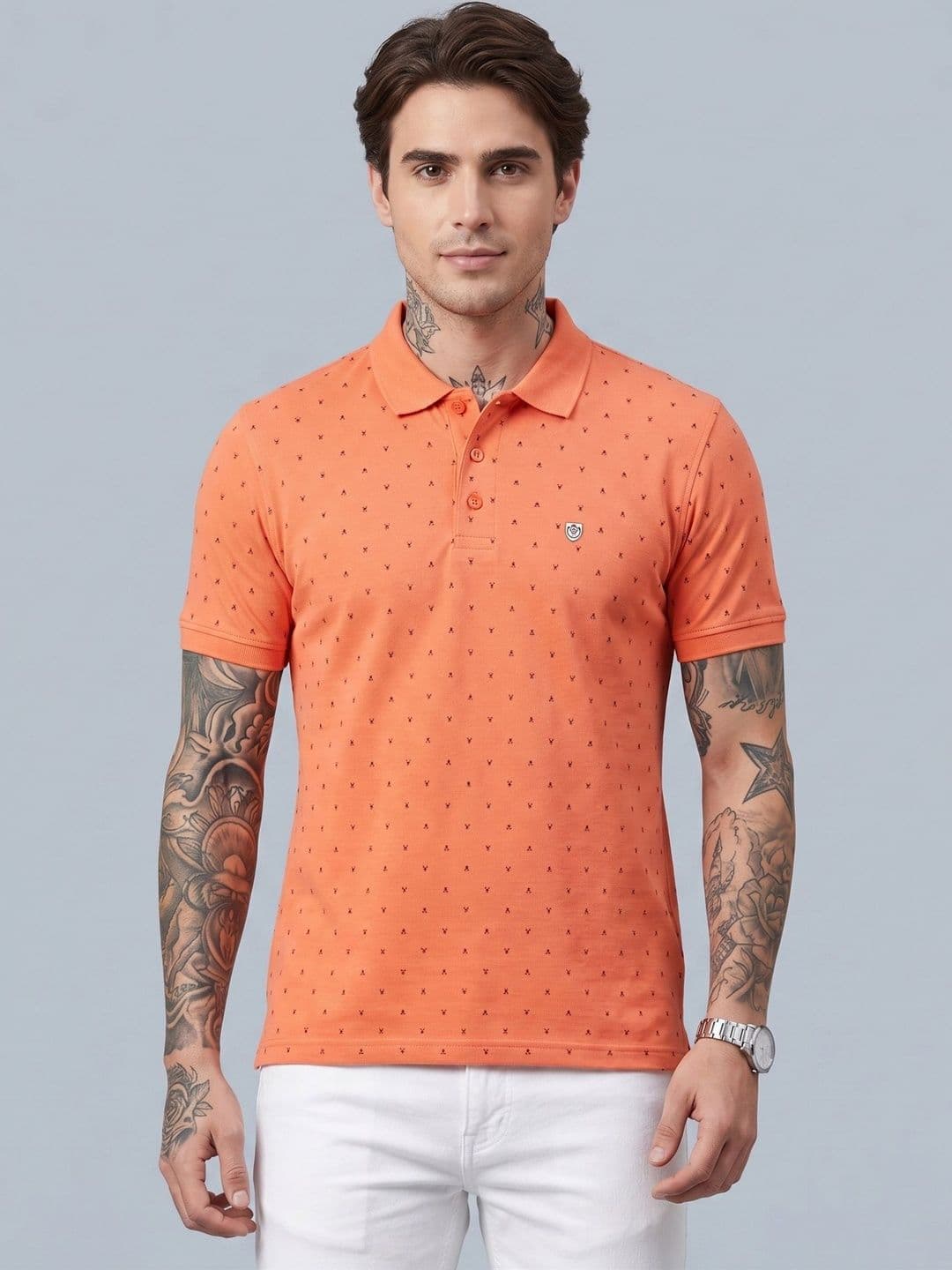 SANDPIPER Men Printed Polo Collar T-shirt - view 1