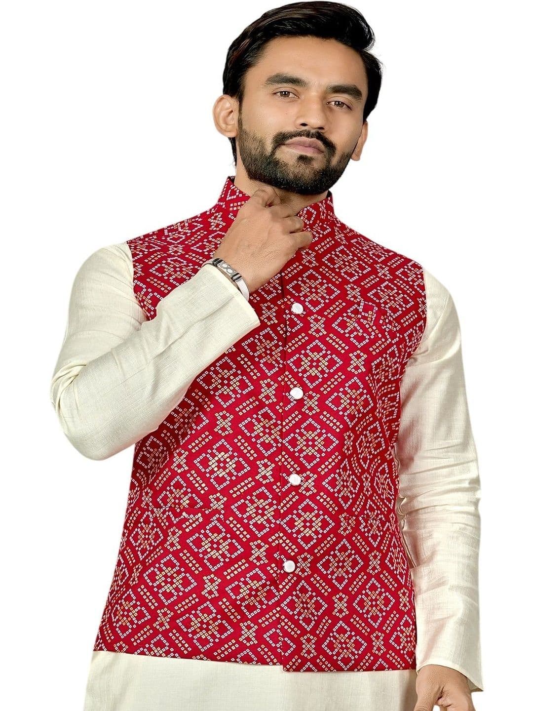 ELYXAROSE Men Geometric Tailored Jacket - view 1