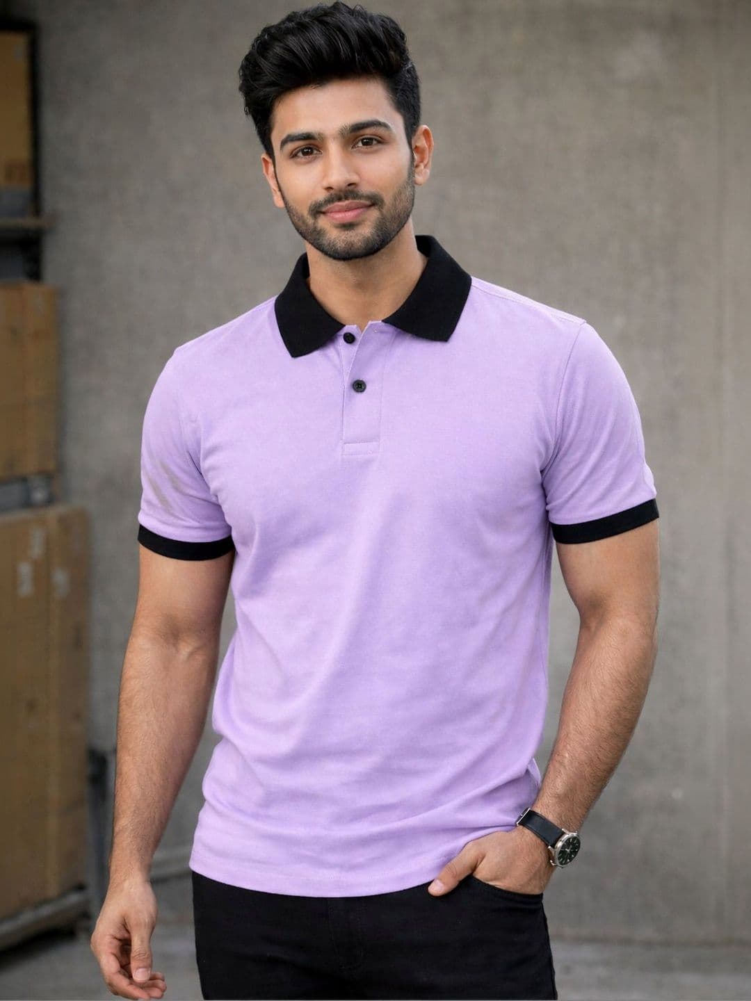 FARICON Men Polo Collar T-shirt - view 1
