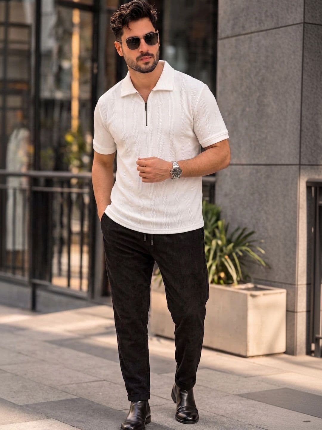 MaverIQ Men Polo Collar T-shirt - view 1