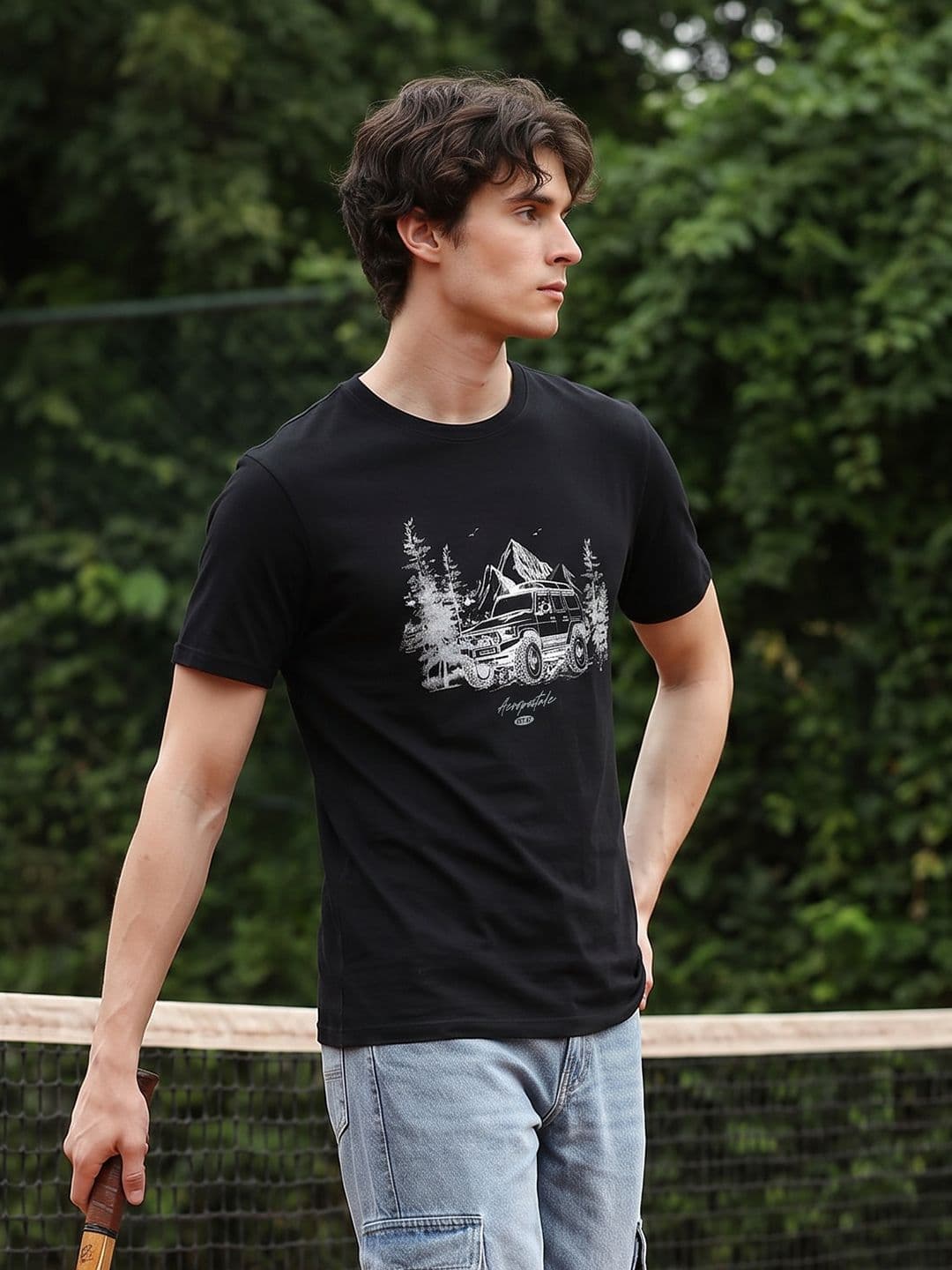 Aeropostale Printed Pure Cotton T-shirt - view 1