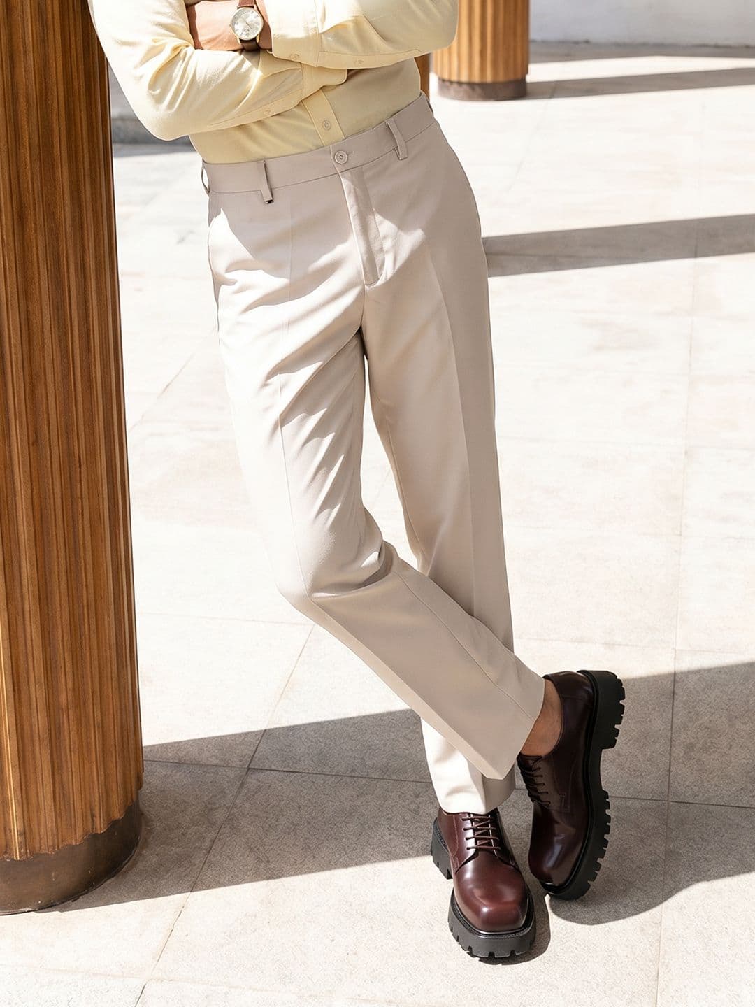 INVICTUS Cotton Formal Trousers - view 1