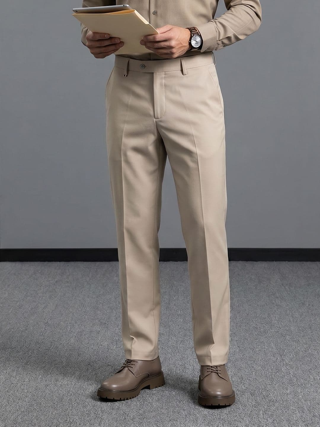 INVICTUS Men Slim Fit Formal Trousers - view 1