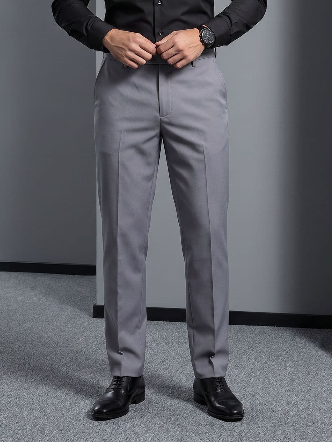 INVICTUS Mid-Rise Formal Trousers - view 1