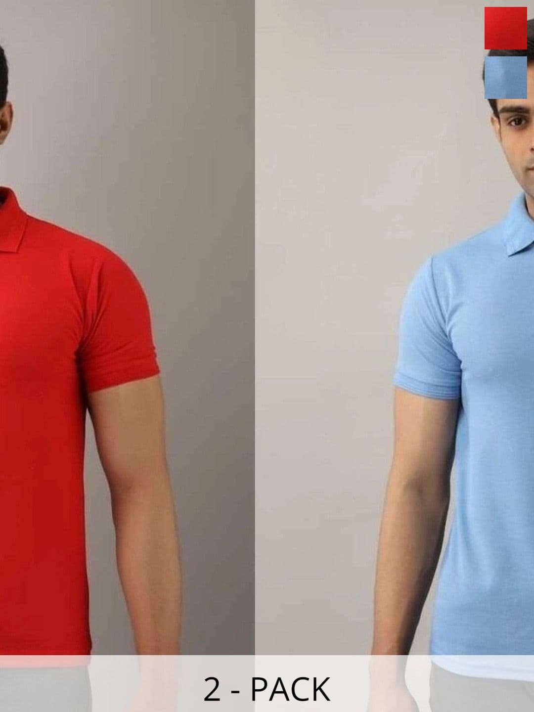 PIXFAB Men 2 Polo Collar Abzorb T-shirt - view 1