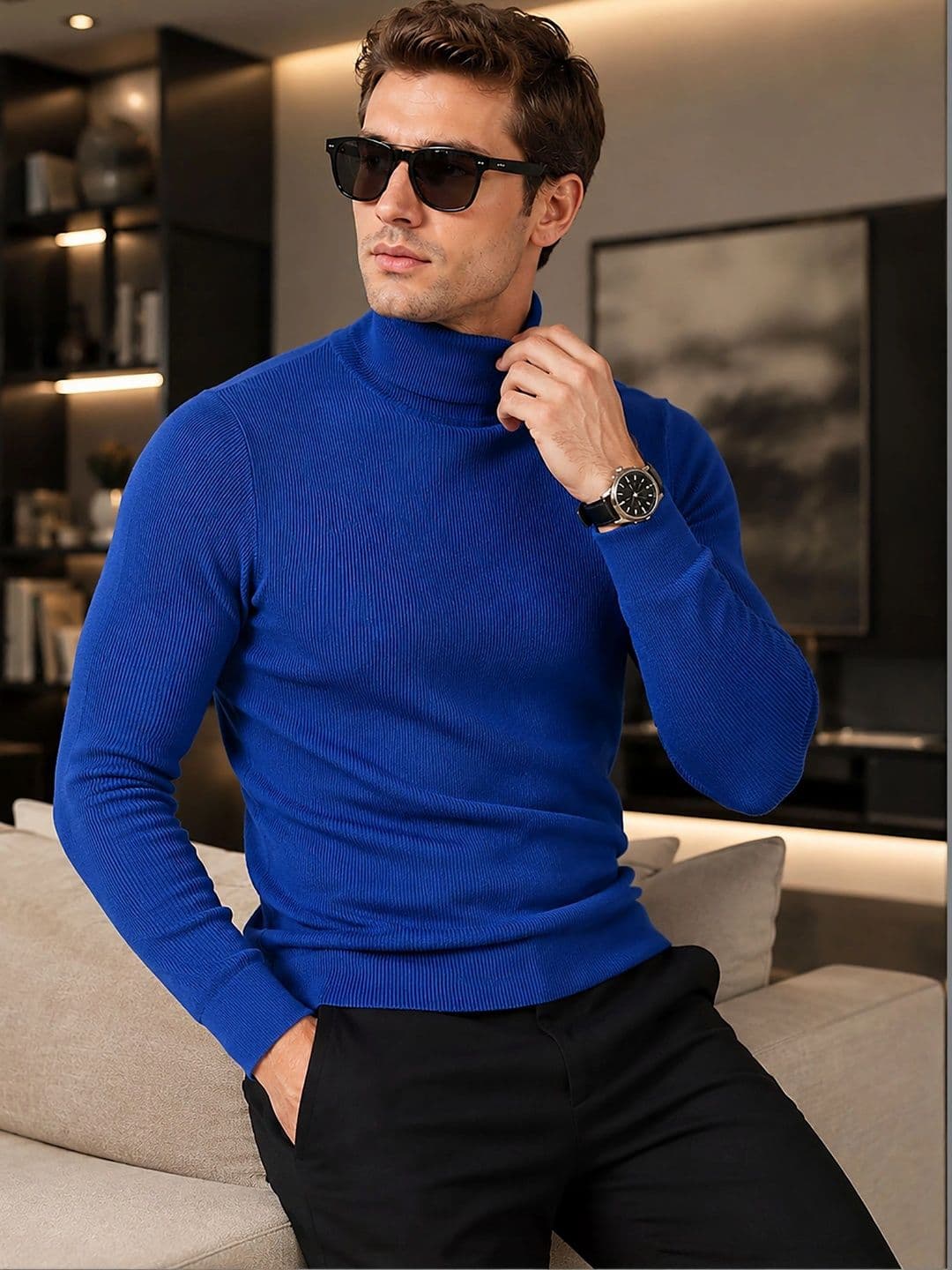 GLITO Men Ribbed Pullover - view 1