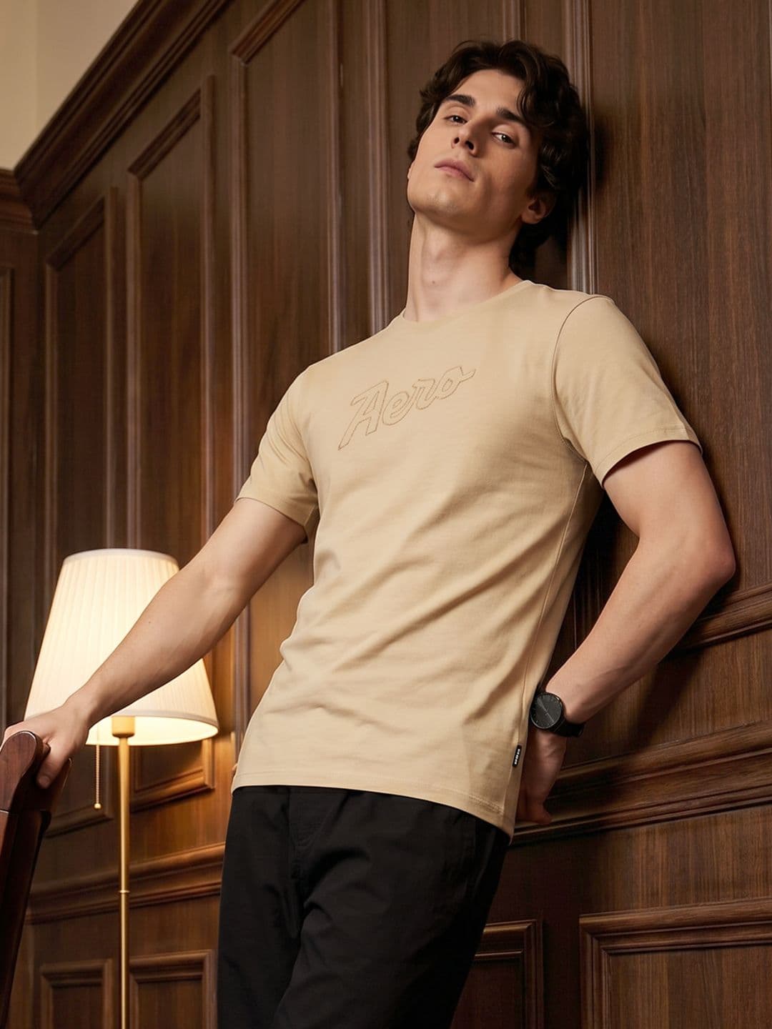 Aeropostale Brand Logo Printed Pure Cotton T-shirt - view 1