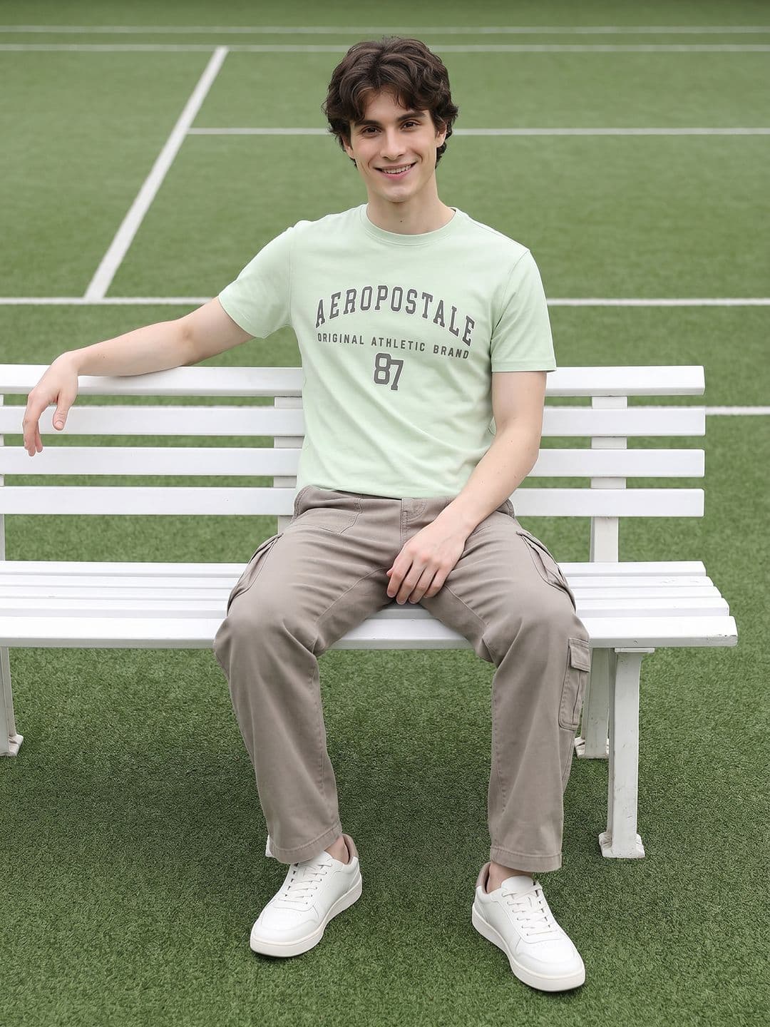 Aeropostale Typography Printed Pure Cotton T-shirt - view 1