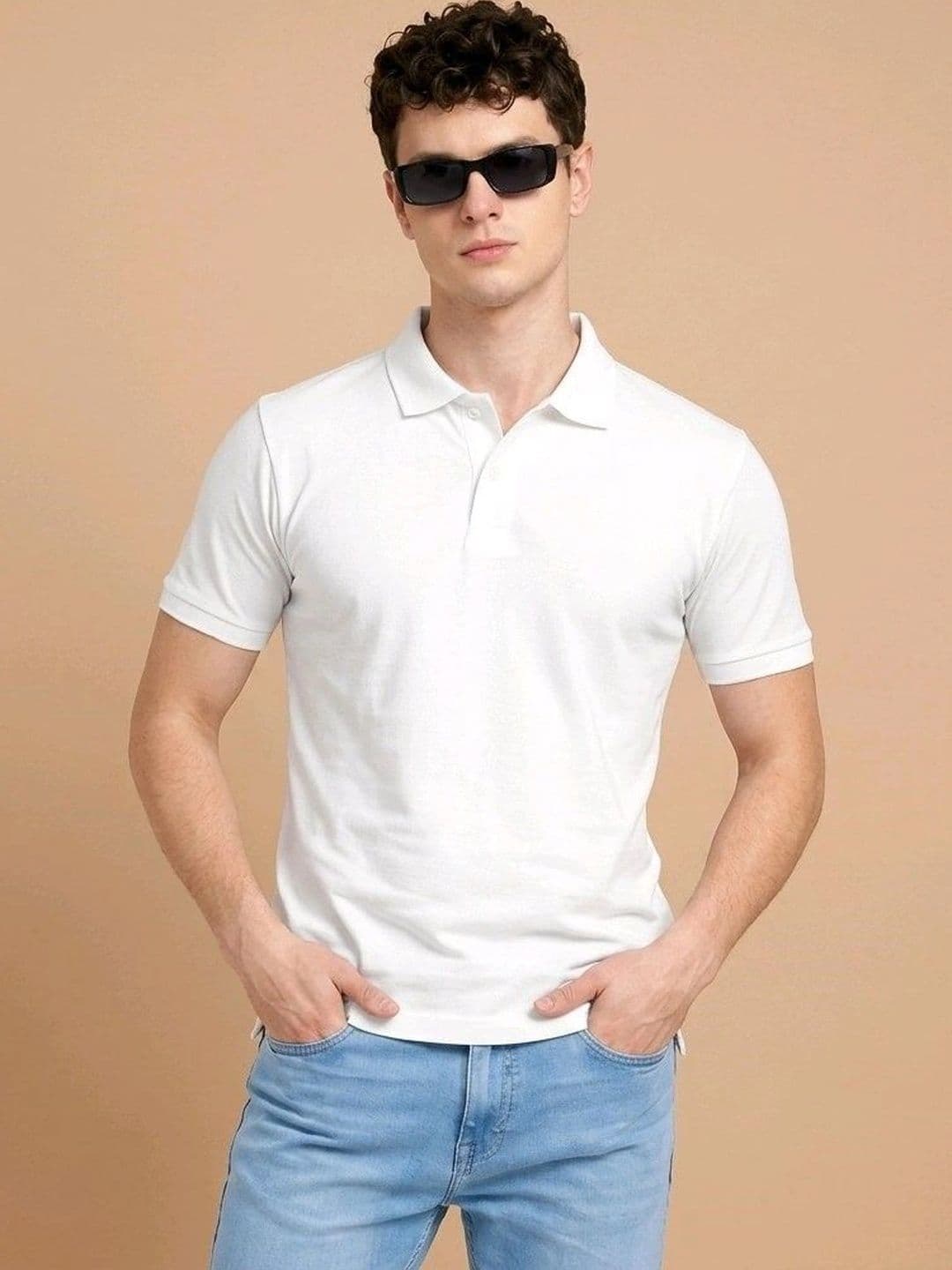 Roadster Men Polo Collar T-shirt - view 1