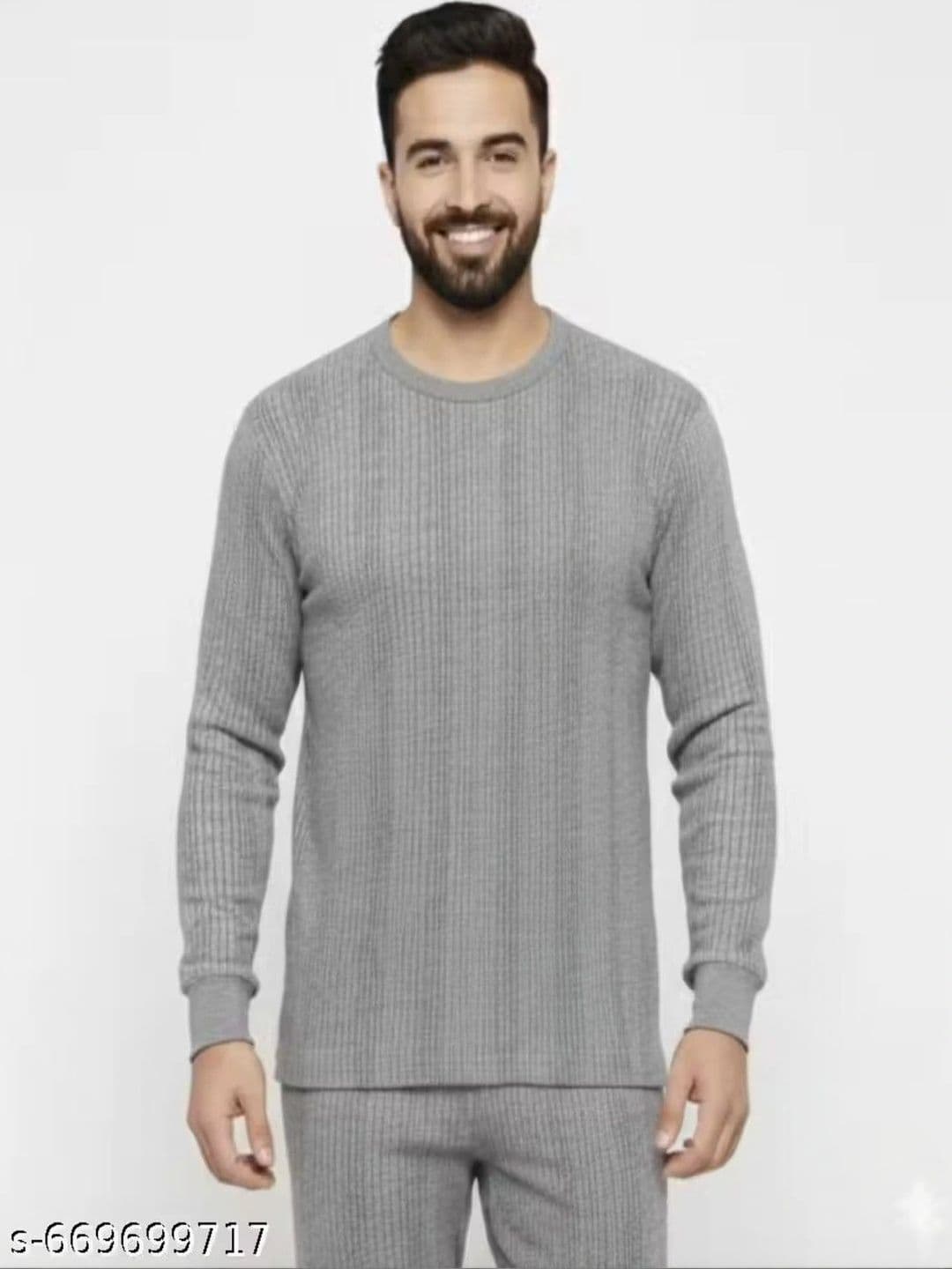 Gimli Men Cotton Round Neck Thermal Set - view 1