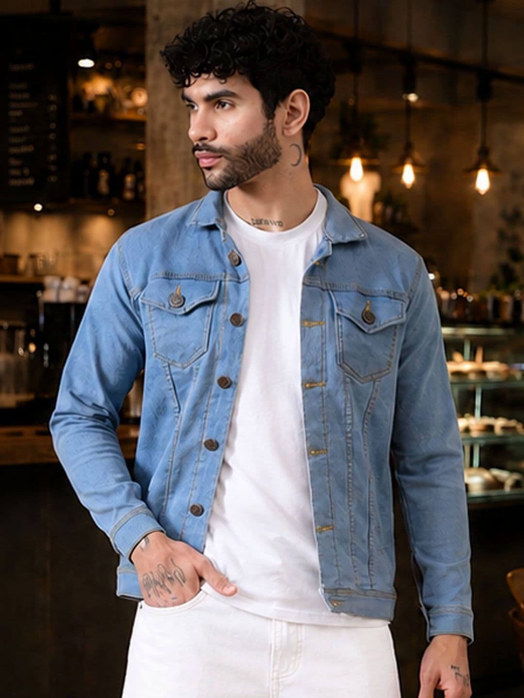 LINARIA Men Outdoor Denim Jacket - view 1