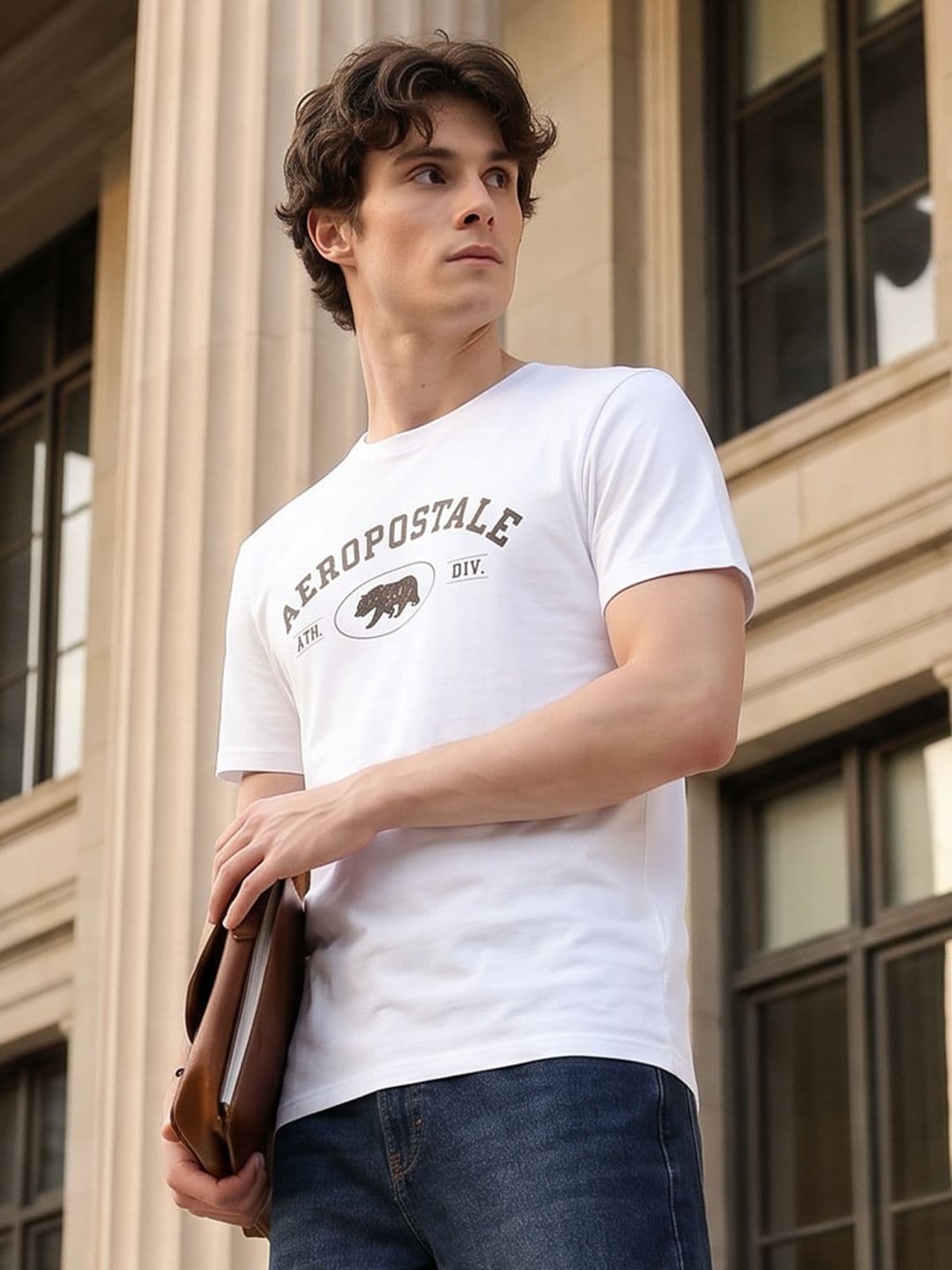 Aeropostale Brand Logo Printed T-shirt - view 1