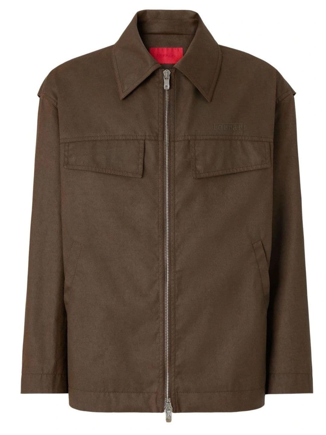 Ferrari Brown Shirt Collar Jacket - view 1