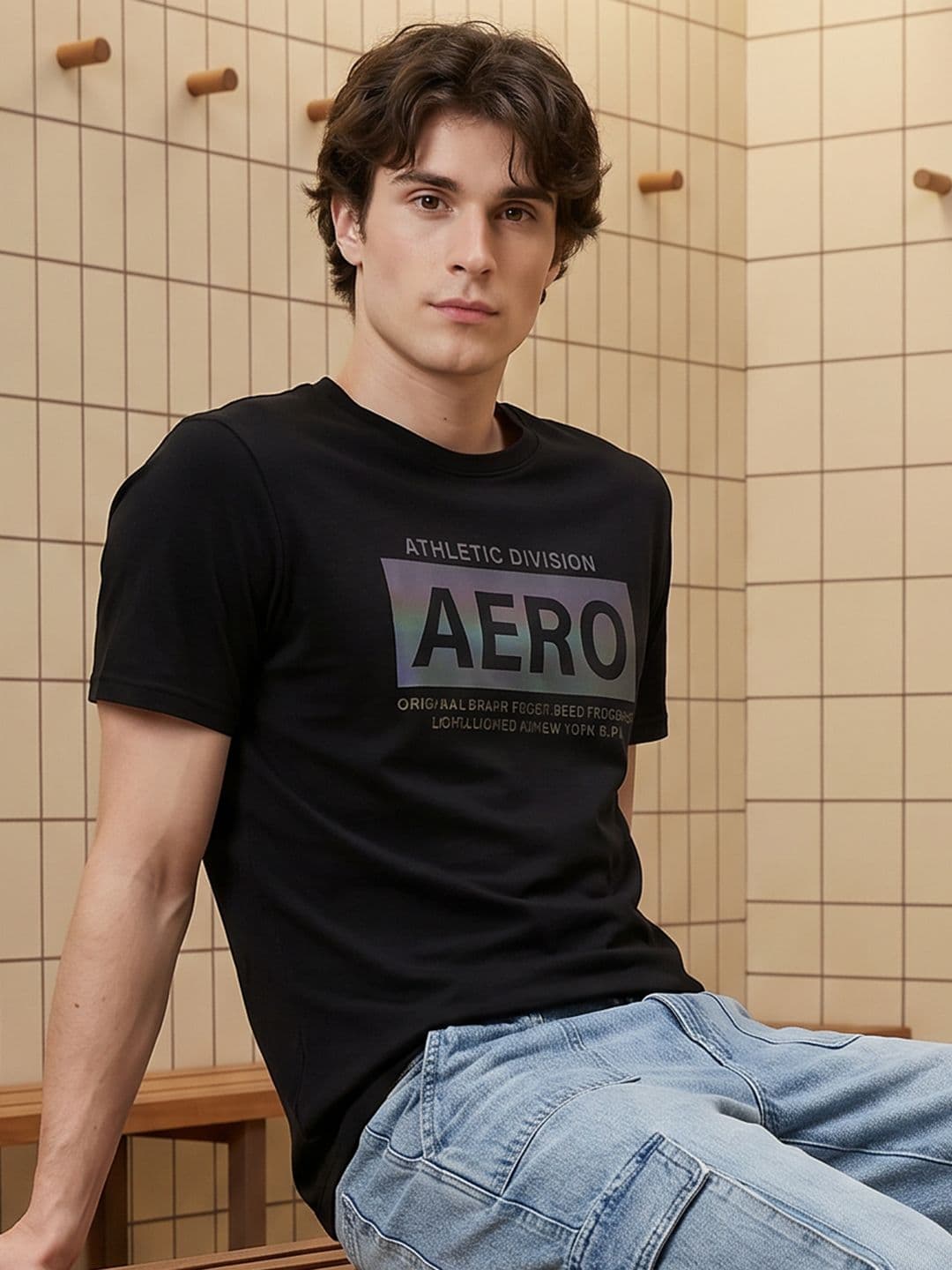 Aeropostale Brand Logo Pure Cotton T-shirt - view 1