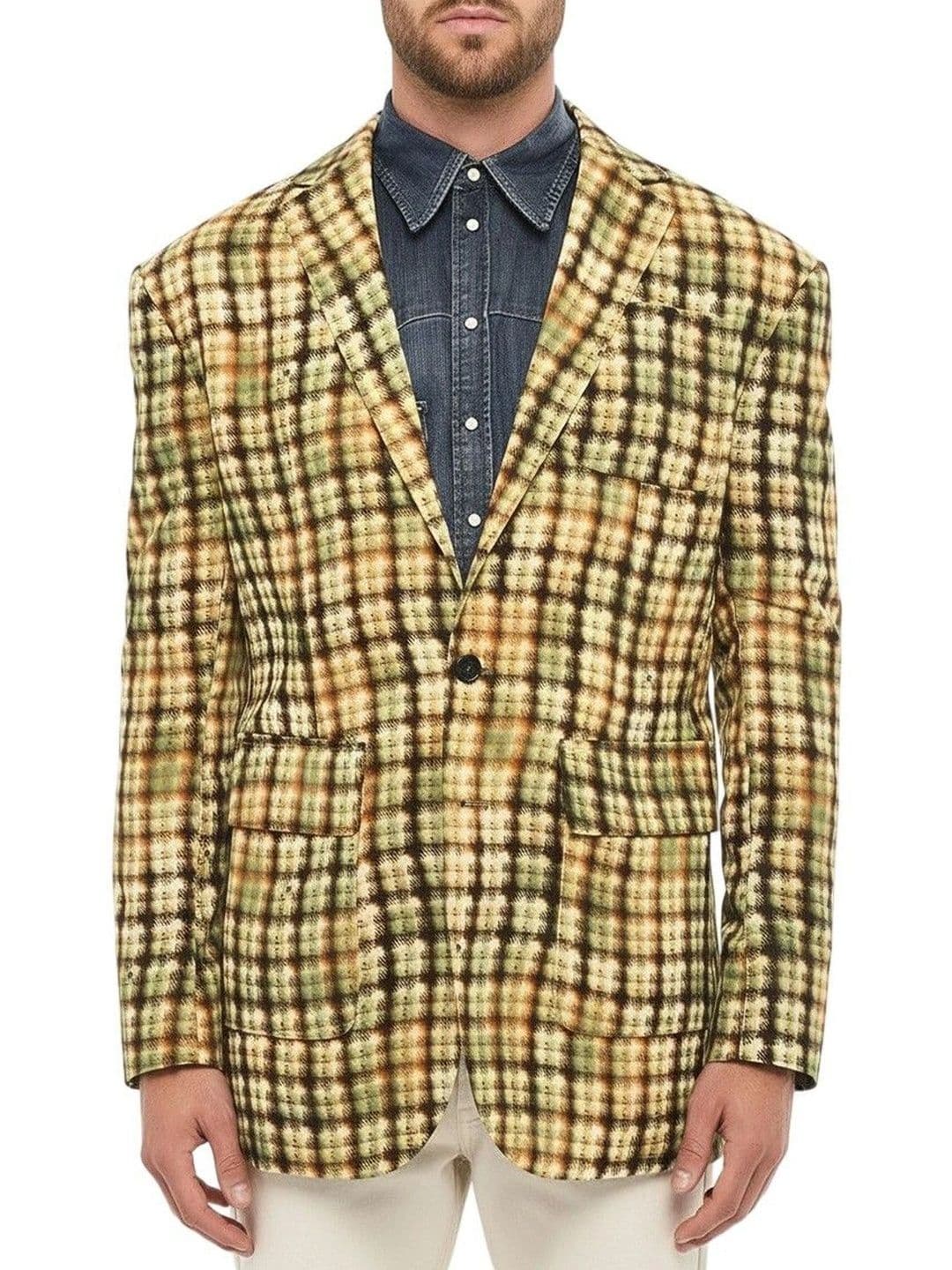 Dsquared2 Yellow Notched Lapel Jacket - view 1