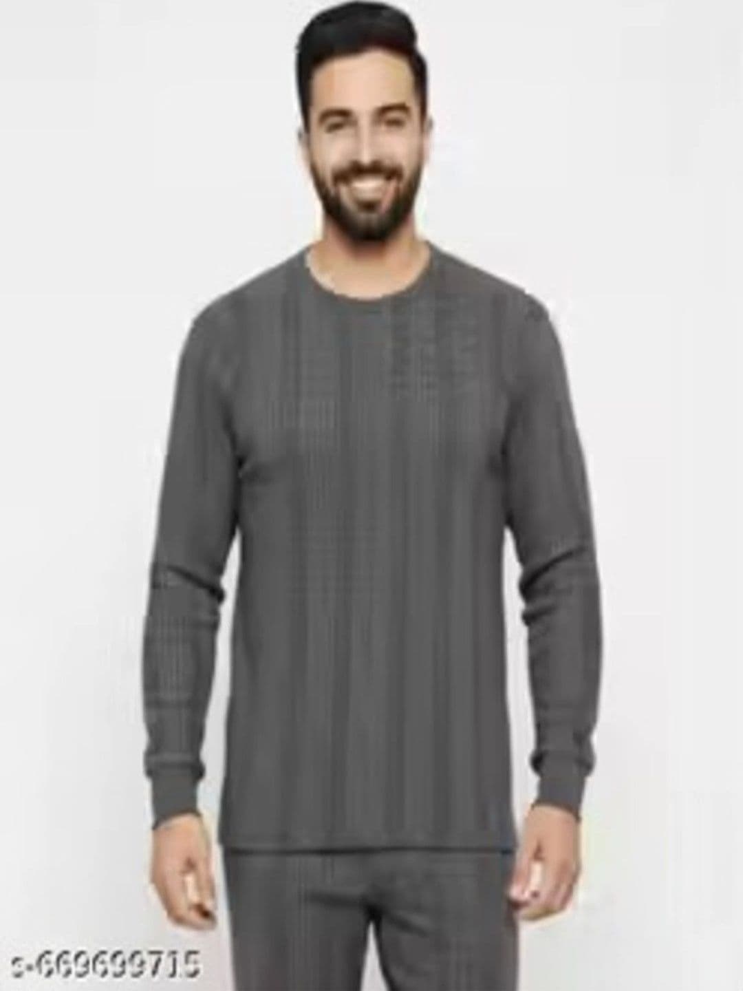 Gimli Men Cotton Round Neck Thermal Set - view 1