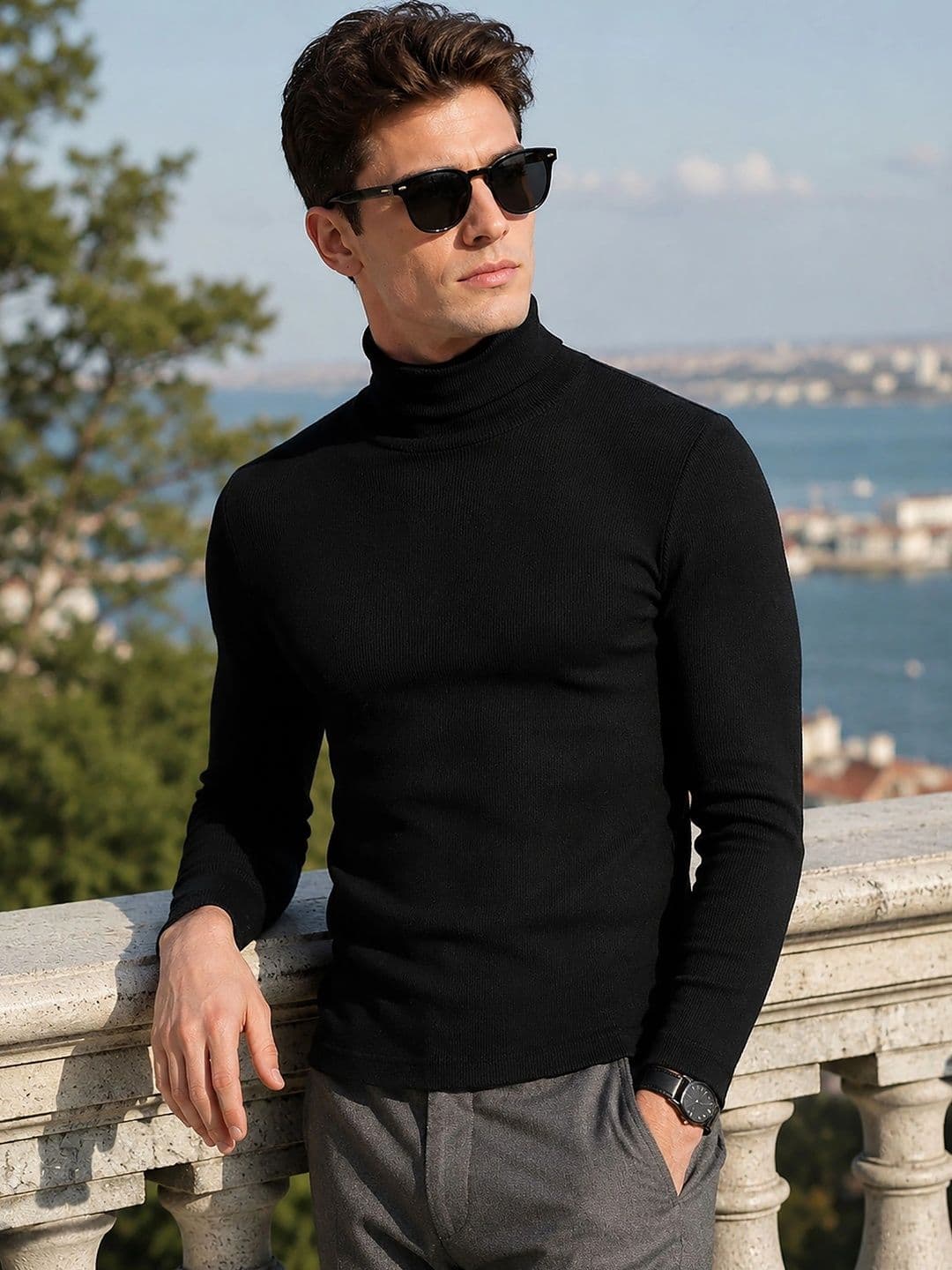 ATIGIANO Men Ribbed Pullover - view 1