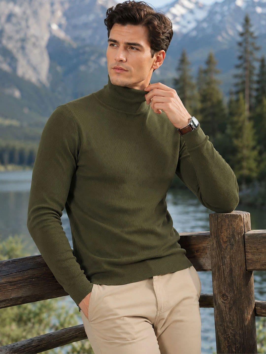 GLITO Men Ribbed Pullover - view 1