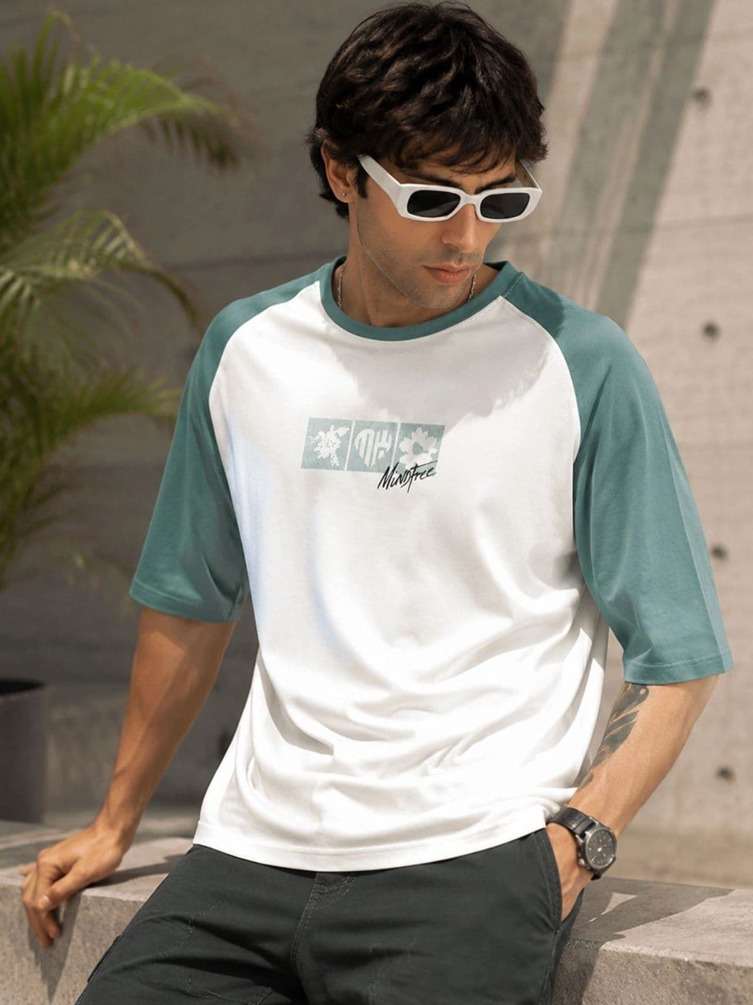 Maniac Men Colourblocked T-shirt - view 1