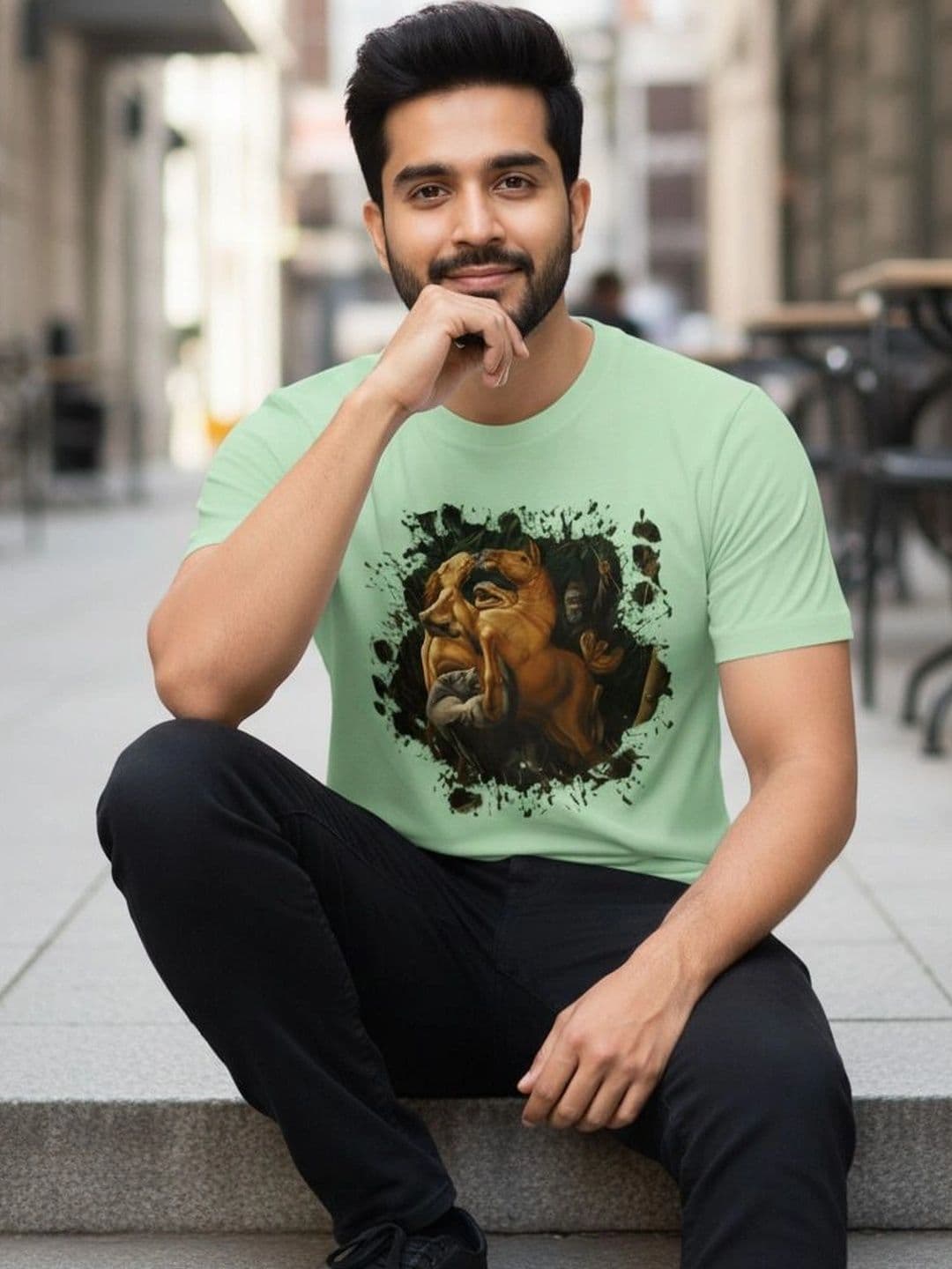 BTIFF Men Printed T-shirt - view 1