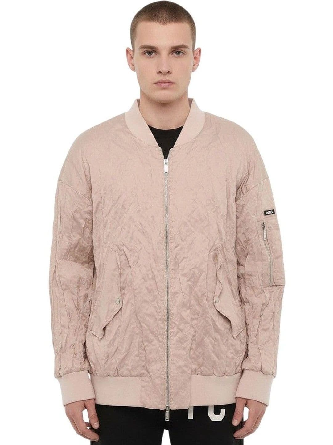 Dsquared2 Pink Solid Bomber Jacket - view 1