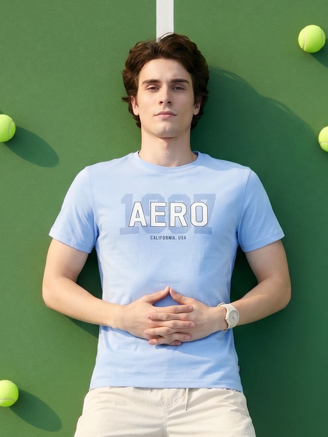 Aeropostale Brand Logo Printed Pure Cotton T-shirt - view 1