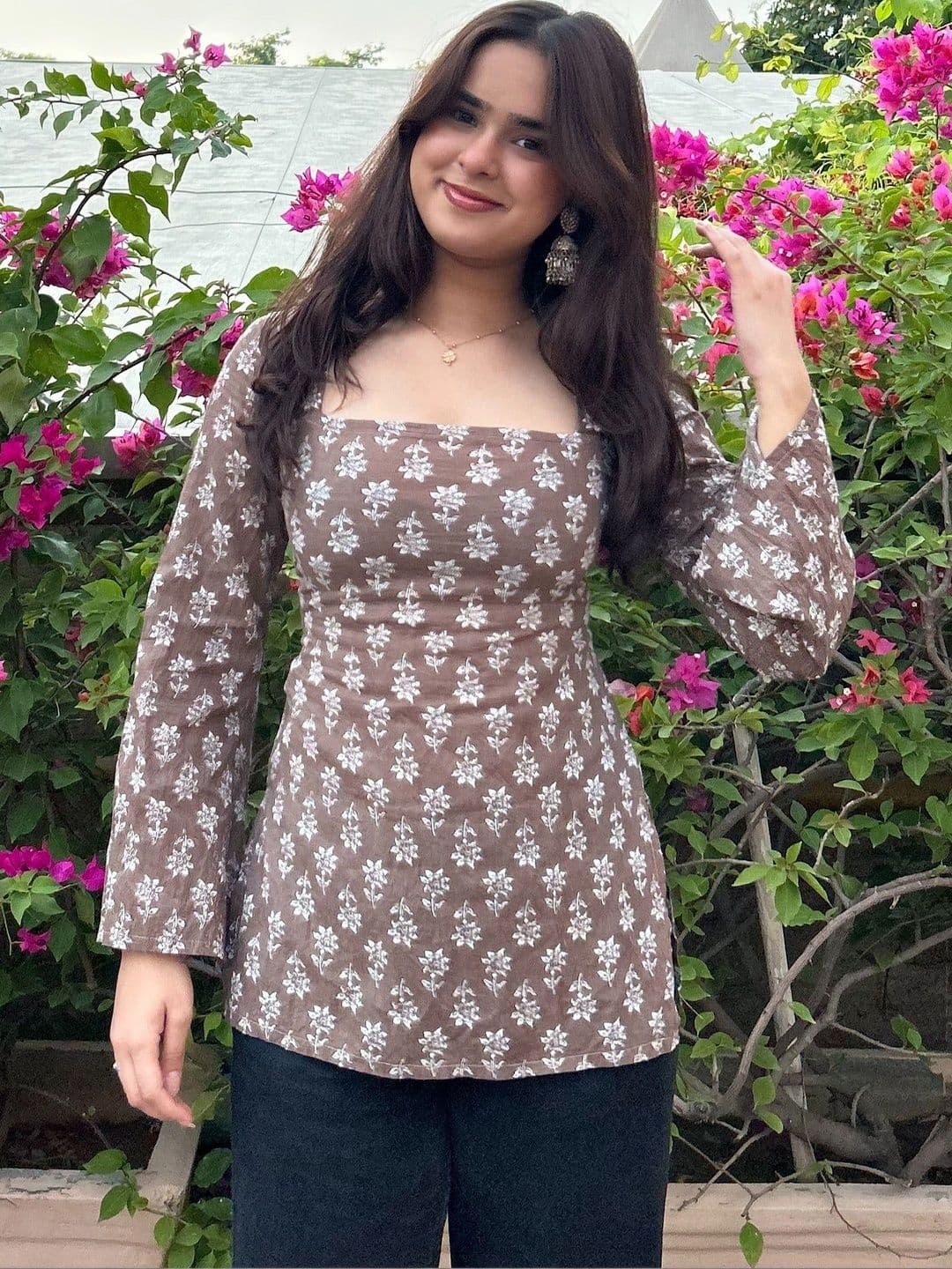 radhika creation Floral Print Top - view 1