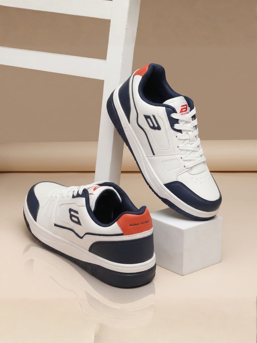 Bond Street By Red Tape Men Colourblocked PU Sneakers - view 1