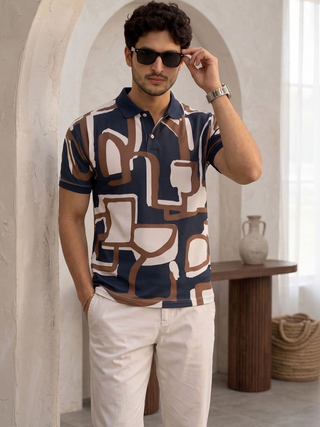 Tshirts Buddy Men Printed Polo Collar T-shirt - view 1