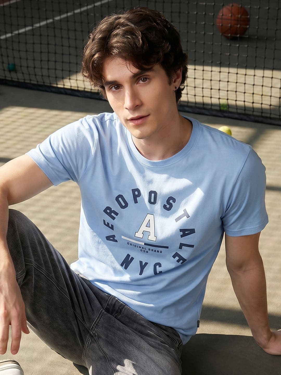 Aeropostale Brand Logo Printed Pure Cotton T-shirt - view 1
