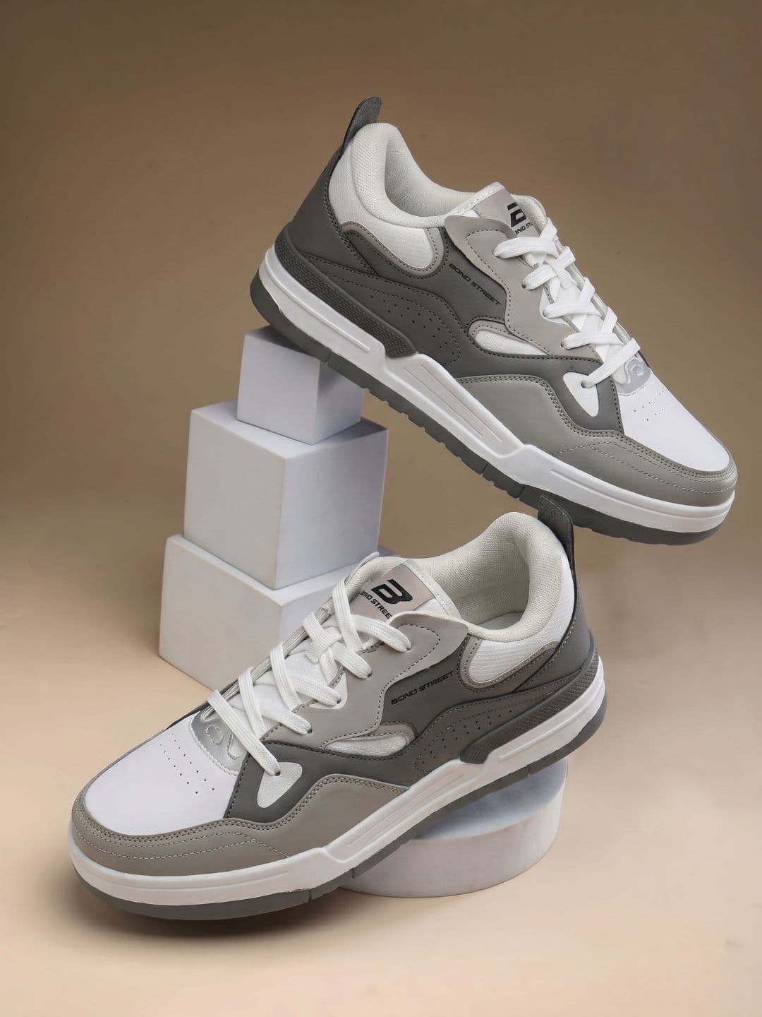Bond Street By Red Tape Men Colourblocked PU Sneakers - view 1
