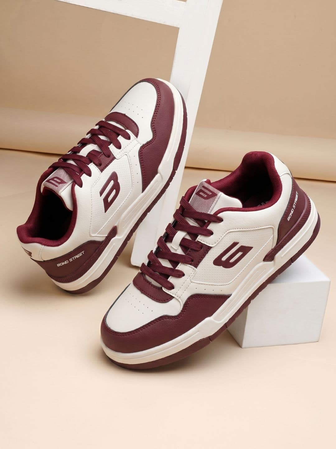 Bond Street By Red Tape Men Colourblocked PU Sneakers - view 1