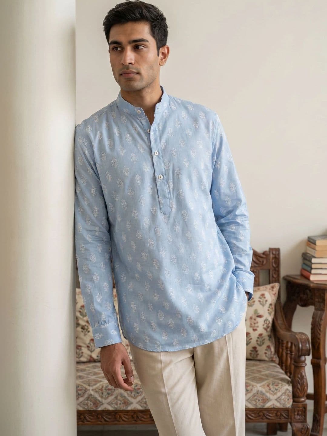 Jompers Men Ethnic Motifs Printed Kurta - view 1