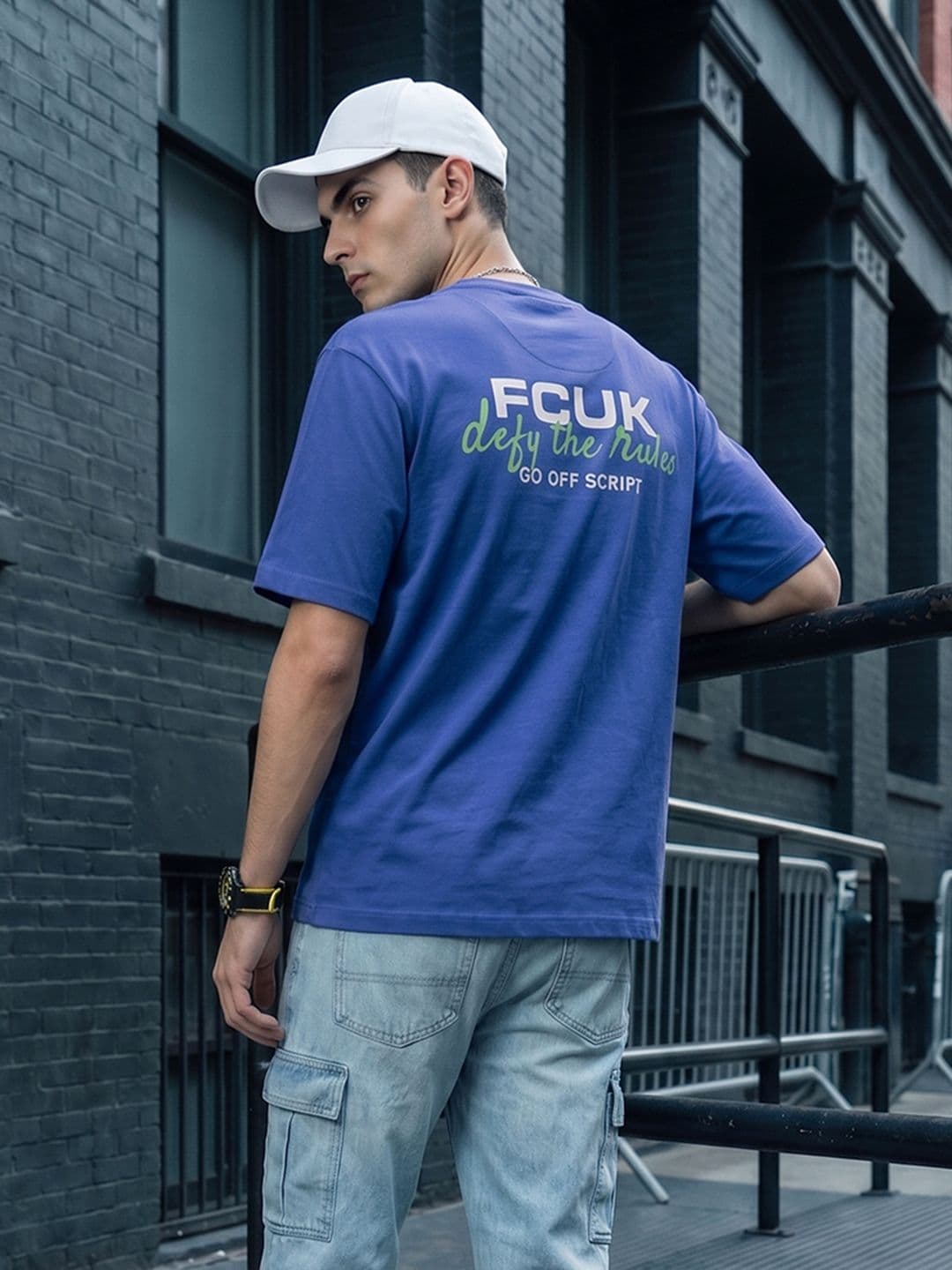 FCUK Oversized Typography T-shirt - view 1