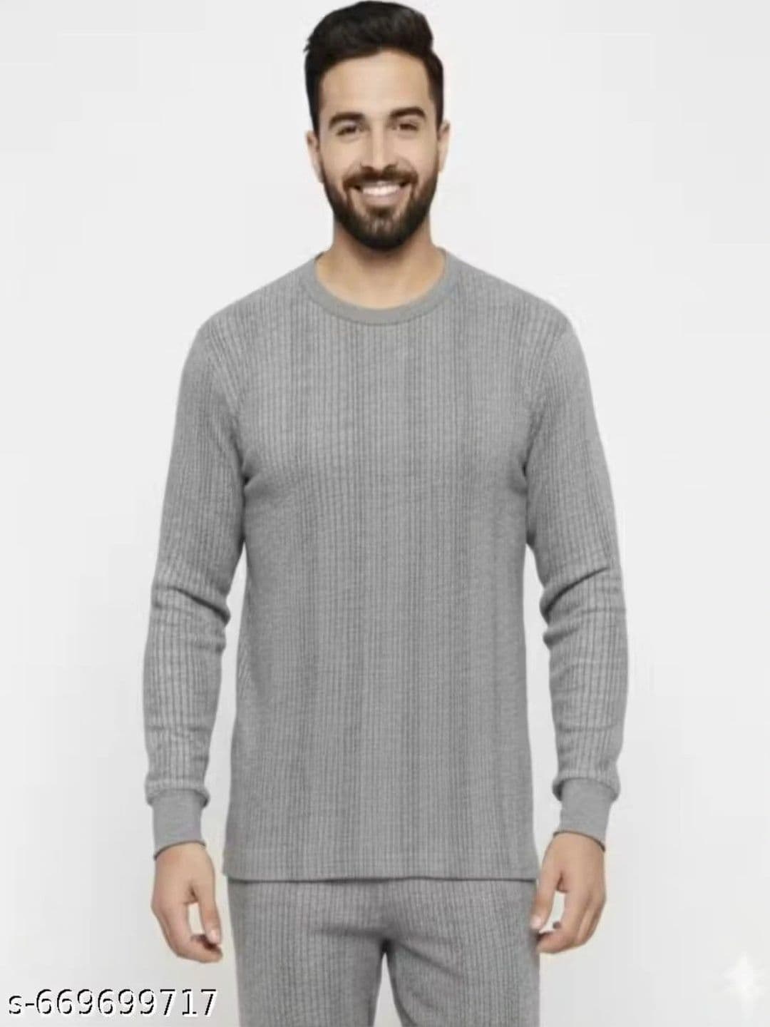 Gimli Men Cotton Round Neck Thermal Set - view 1